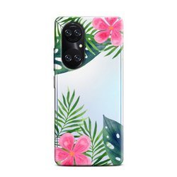 CASEGADGET CASE OVERPRINT LEAVES AND FLOWERS HUAWEI P50 PRO