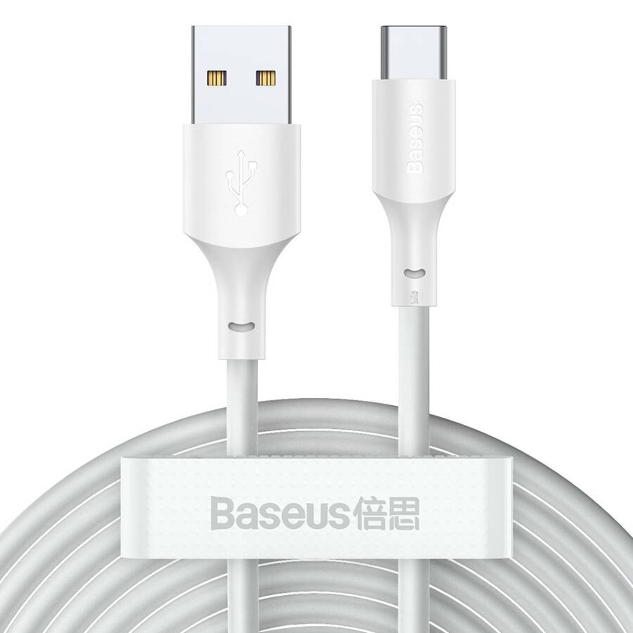 Baseus 2x set USB Typ C - Lightning cable fast charging Power Delivery Quick Charge 40 W 5 A 1,5 m white (TZCATZJ-02)