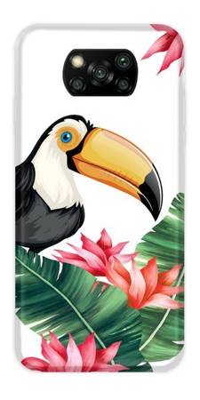 CASEGADGET CASE OVERPRINT TOUCAN AND LEAVES POCOPHONE X3