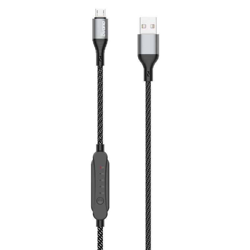 DUDAO USB CABLE - MICRO USB 5 A 1 M TIMER TIMER 1 - 5 HOURS BLACK (L7XSM)