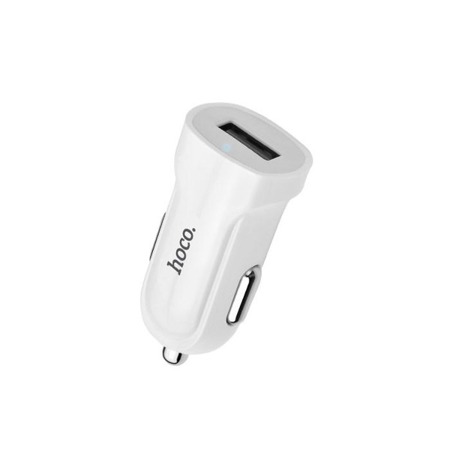 HOCO 1.5A CAR CHARGER WHITE