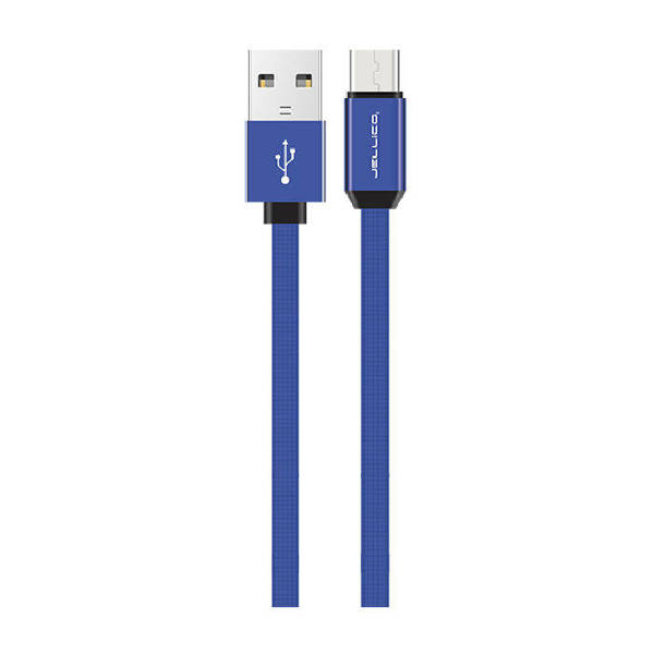 JELLICO USB CABLE -YC-15 3.1A MICRO-USB 1M BLUE