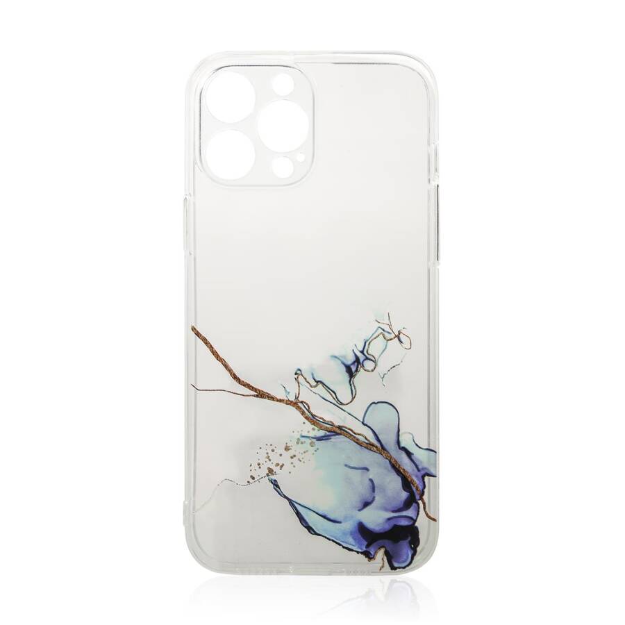 MARBLE CASE FOR IPHONE 12 GEL COVER MARBLE BLUE