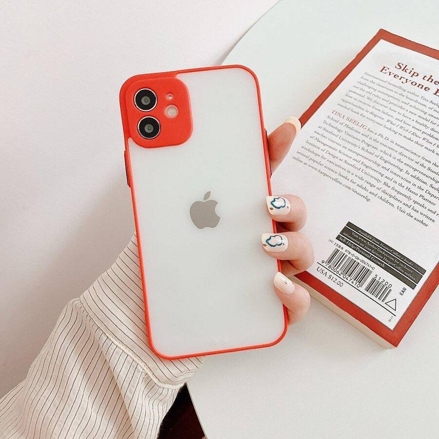 MILKY CASE SILICONE FLEXIBLE TRANSLUCENT CASE FOR IPHONE XS MAX RED