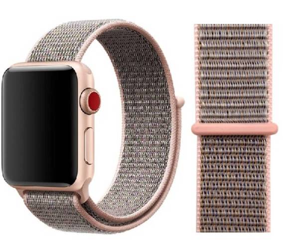ORIGINAL APPLE WATCH TEXTILE BAND 38MM PINK SAND WITHOUT PACKAGING