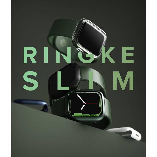 RINGKE SLIM 2-PACK APPLE WATCH 7 (41 MM) CLEAR & MATTE BLACK