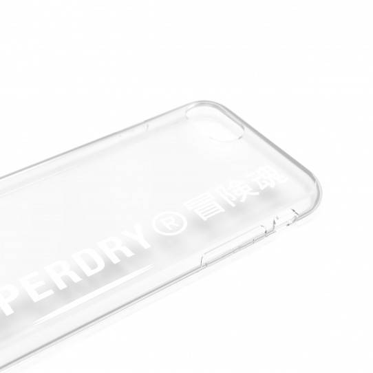 SUPERDRY SNAP CASE CLEAR IPHONE 6/6S/7/8/SE TRANSPARENT / WHITE
