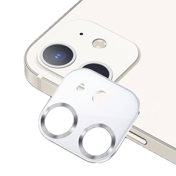 USAMS GLASS FOR IPHONE 12 CAMERA METAL WHITE