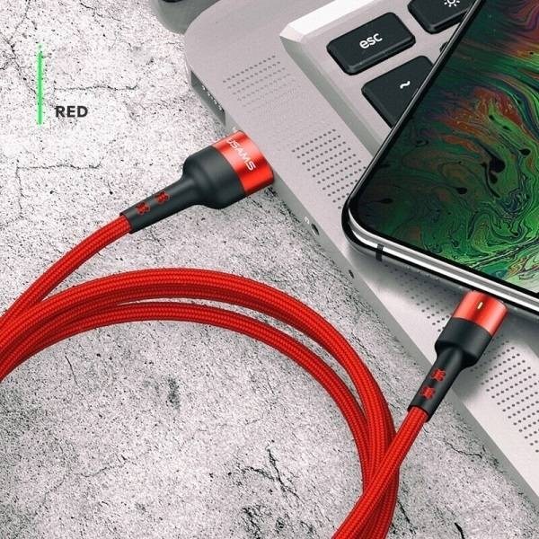 USAMS U26  CABLE 1M 2A FAST CHARGING RED