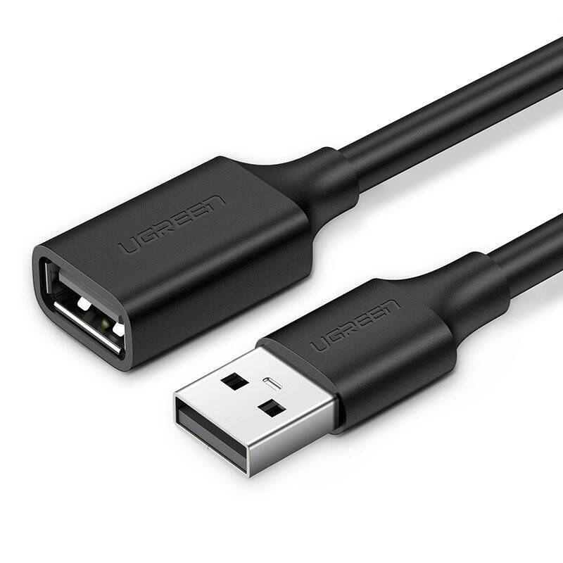 Ugreen cable adapter USB (female) - USB (male) 2m black (10316)