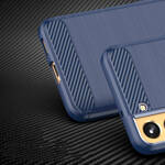 CARBON CASE FOR SAMSUNG GALAXY S23+ FLEXIBLE SILICONE CARBON COVER BLUE