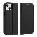 DUX DUCIS SKIN X2 CASE FOR IPHONE 14 CASE WITH MAGNETIC FLAP BLACK
