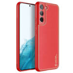 DUX DUCIS YOLO ELEGANT COVER MADE OF ECOLOGICAL LEATHER FOR SAMSUNG GALAXY S22 RED