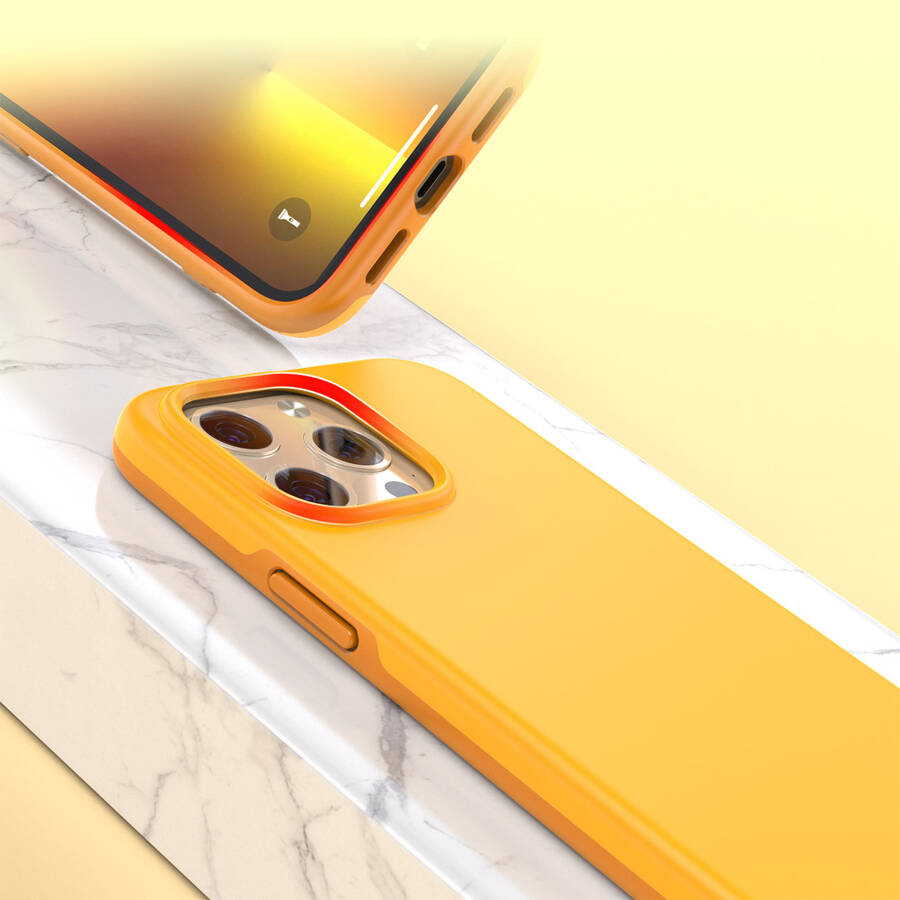 Choetech etui pokrowiec iPhone 13 Pro Max pomarańczowy (PC0114-MFM-YE)