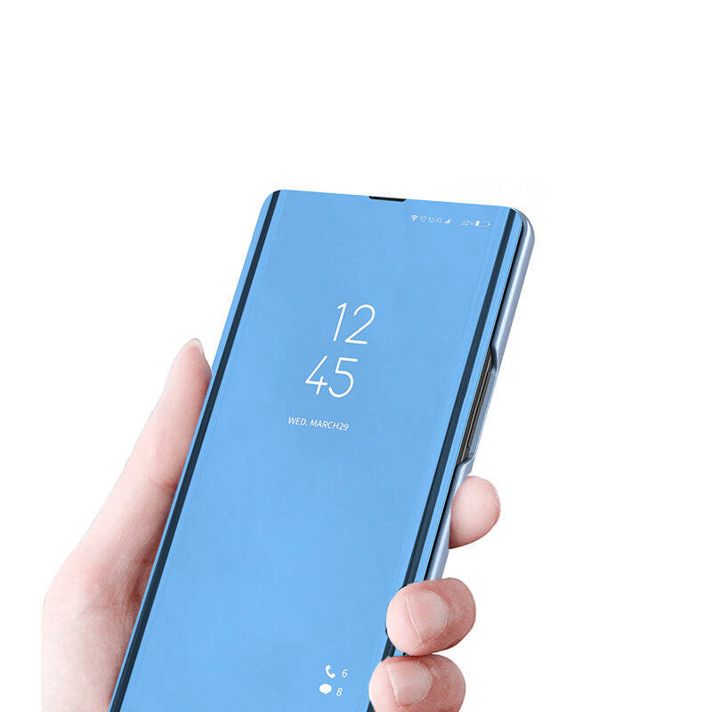 Clear View Case etui Samsung Galaxy A54 5G pokrowiec z klapką niebieskie