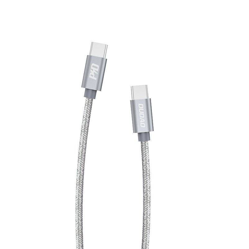 Dudao kabel USB Typ C - USB Typ C 5 A 45 W 1 m Power Delivery Quick Charge szary (L5ProC)