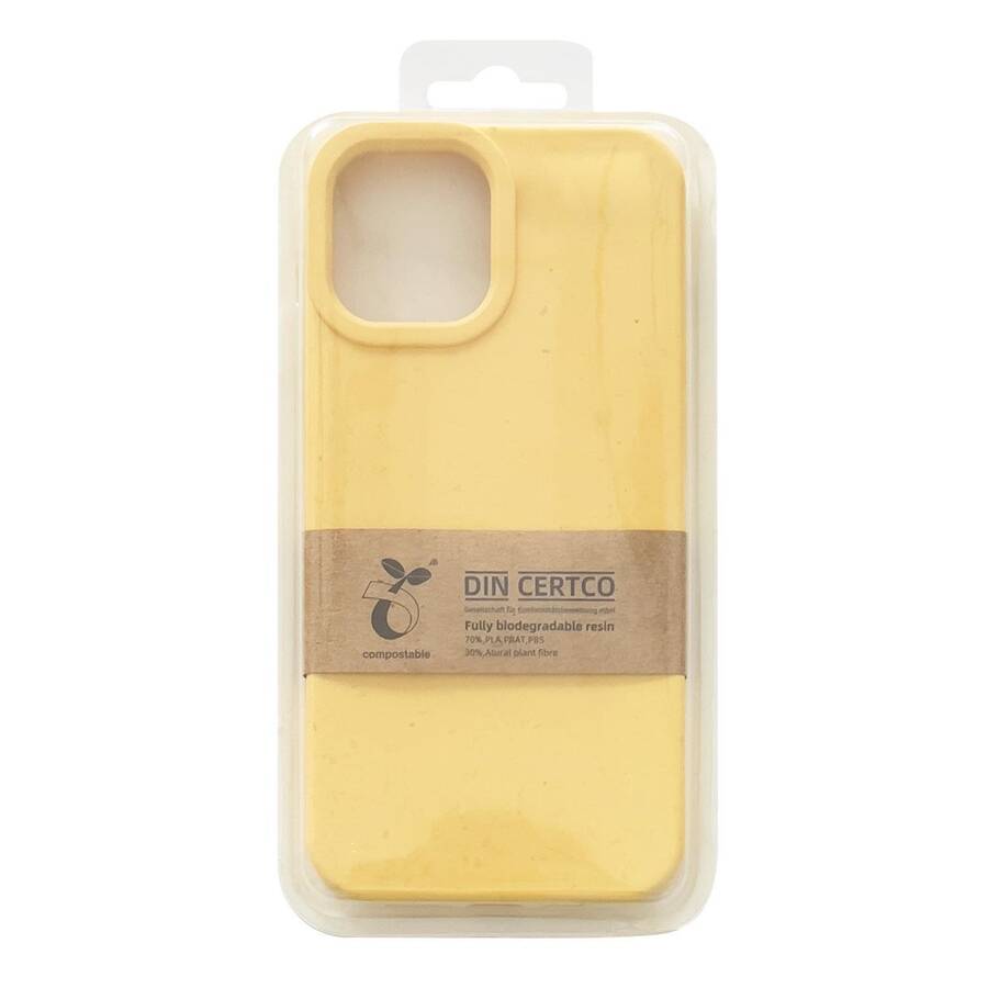 Eco Case etui do iPhone 12 Pro silikonowy pokrowiec obudowa do telefonu żółty