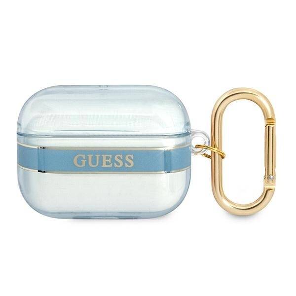GUESS  GUAPHHTSB AIRPODS PRO COVER NIEBIESKI/BLUE STRAP COLLECTION