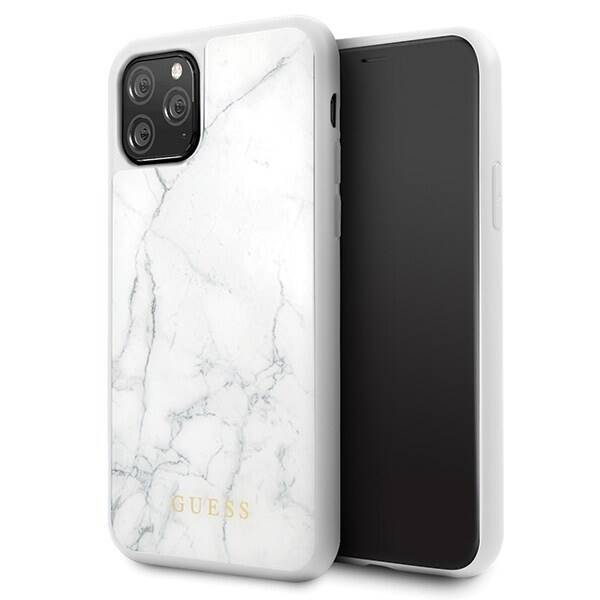 GUESS GUHCN58HYMAWH IPHONE 11 PRO BIAŁY/WHITE MARBLE
