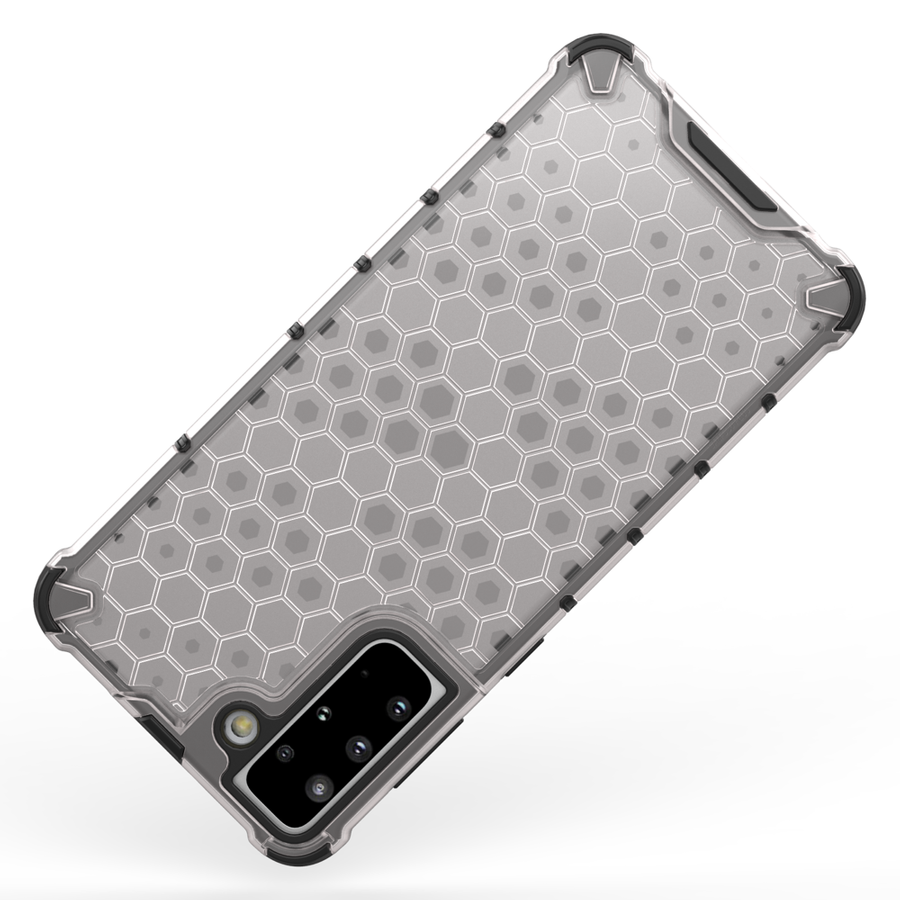 Honeycomb etui pancerny pokrowiec z żelową ramką Samsung Galaxy S21+ 5G (S21 Plus 5G) czarny
