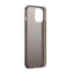 Baseus Frosted Glass Case Sztywne etui z elastyczną ramką iPhone 12 mini Czarny (WIAPIPH54N-WS01)