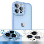 Kingxbar Sparkle Series etui iPhone 13 Pro z kryształami obudowa pokrowiec na tył plecki niebieski